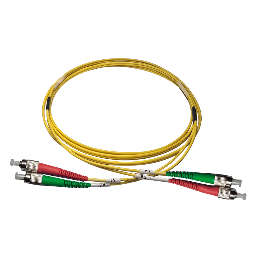 Fibersnor FC/APC - FC/APC - Duplex - Gul