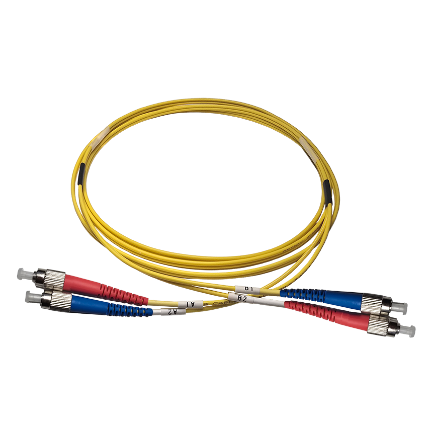 Fibersnor FC/UPC - FC/UPC - Duplex - Gul