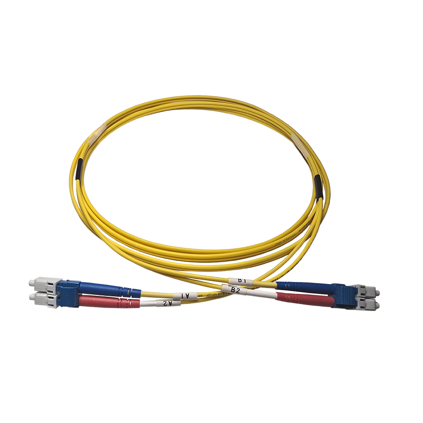 Fibersnor LC/UPC - LC/UPC - Duplex - Gul