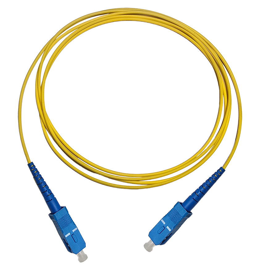 Fibersnor SC/UPC - SC/UPC - Simplex - Gul