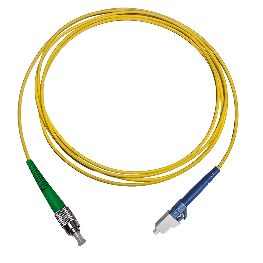 Fibersnor LC/UPC - FC/APC - Simplex - Gul