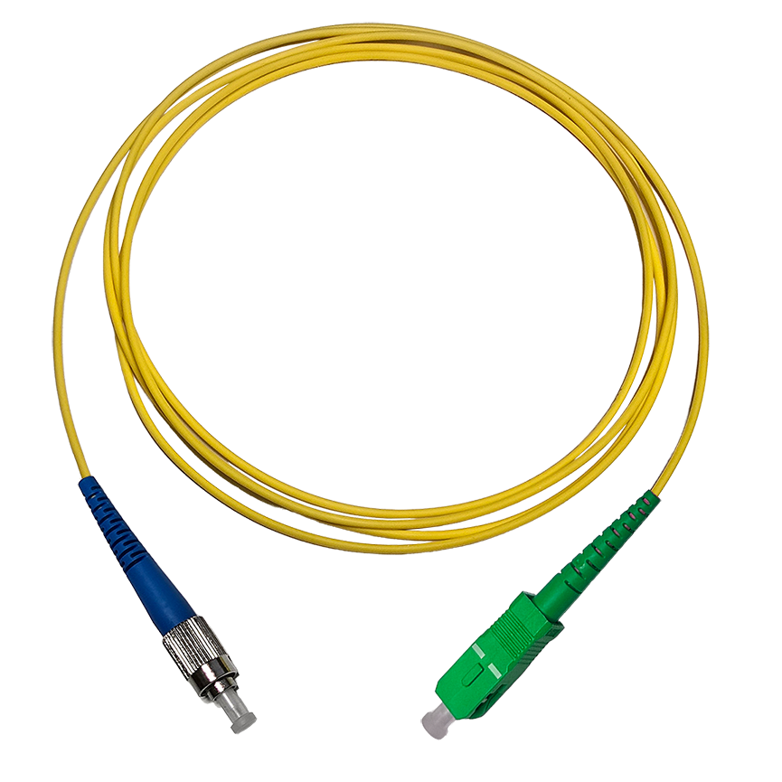Fibersnor FC/UPC - SC/APC - Simplex - Gul