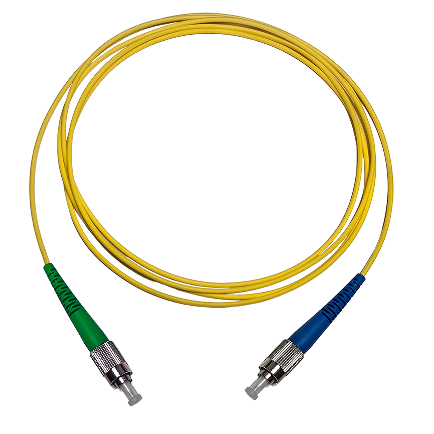 Fibersnor FC/UPC - FC/APC - Simplex - Gul