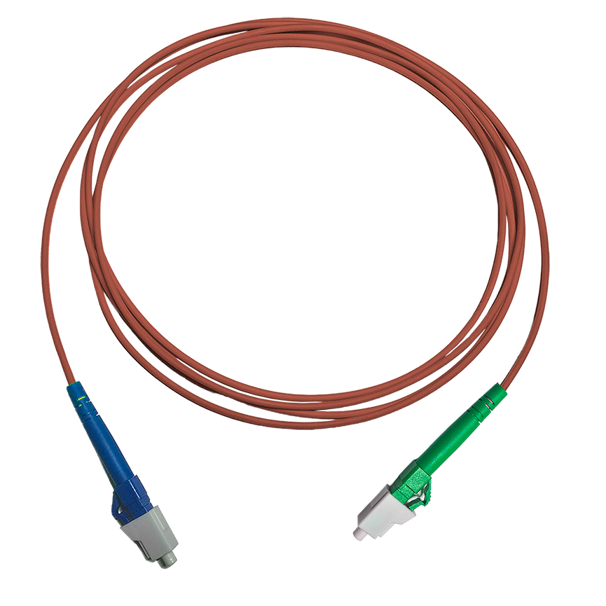 Fibersnor LC/APC - LC/UPC - Simplex - Rød