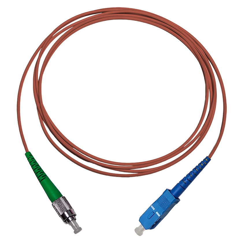 Fibersnor SC/UPC - FC/APC - Simplex - Rød