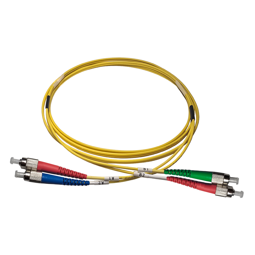 Fibersnor FC/UPC - FC/APC - Duplex - Gul