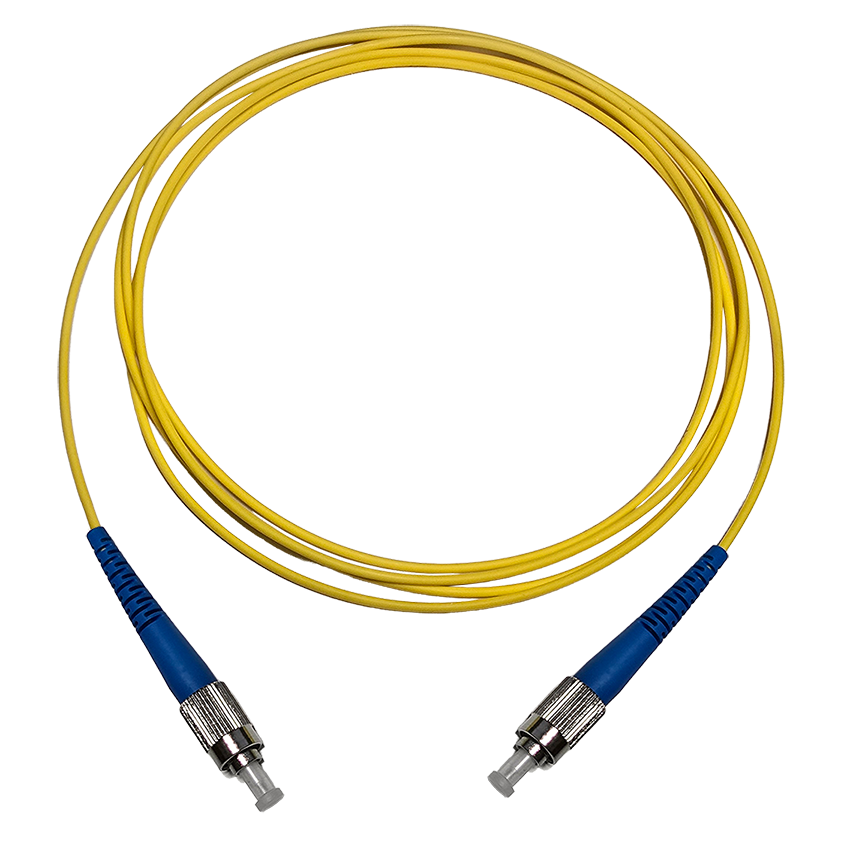 Fibersnor FC/UPC - FC/UPC - Simplex - Gul