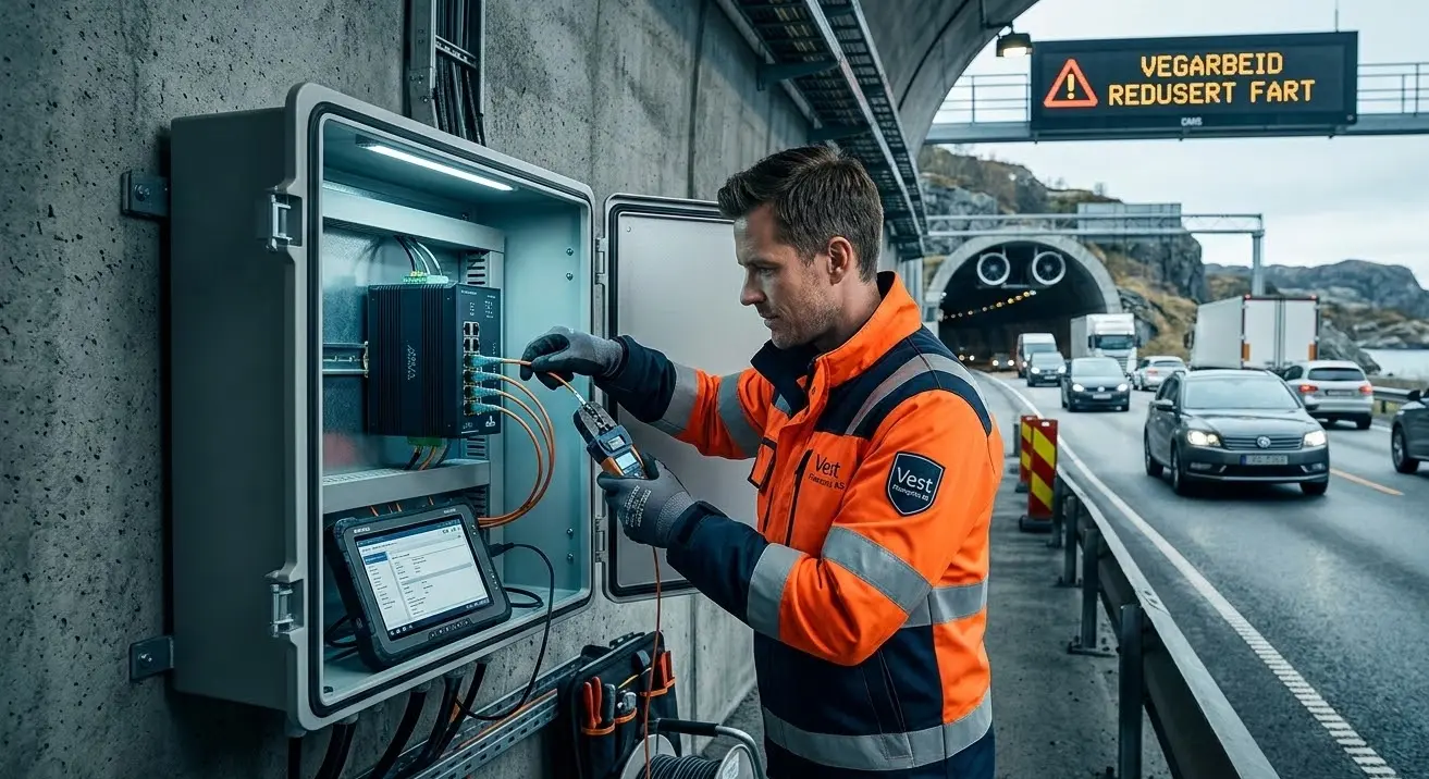 Industriell Switch i tunnel